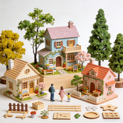 Warm Light Fairy House · DIY Miniature Diorama Kit