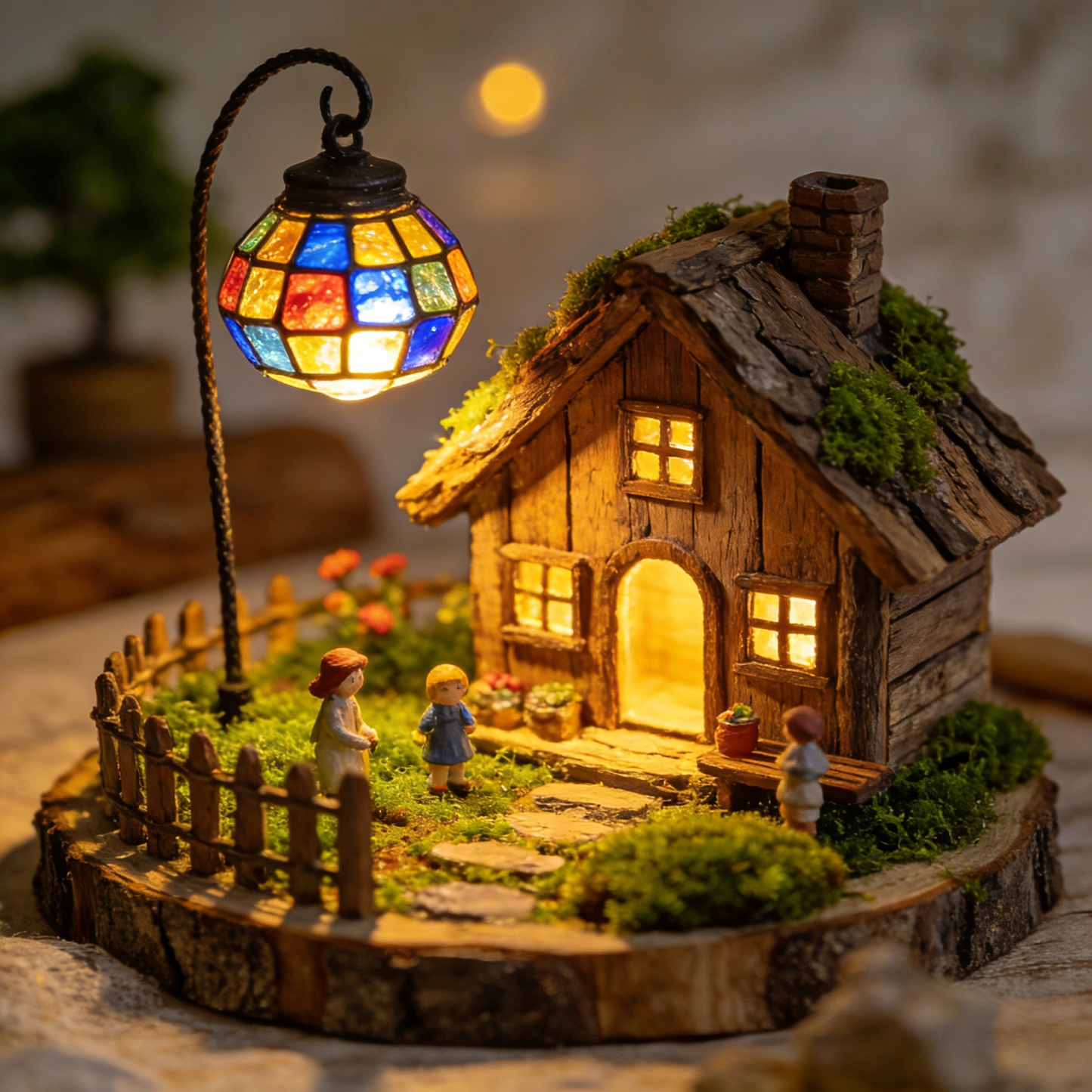 Warm Light Fairy House · DIY Miniature Diorama Kit