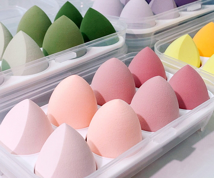 Do Not Eat Powder Beauty Egg Wet And Dry Puff Puff Sponge Soft Giant Makeup Egg With Storage Box