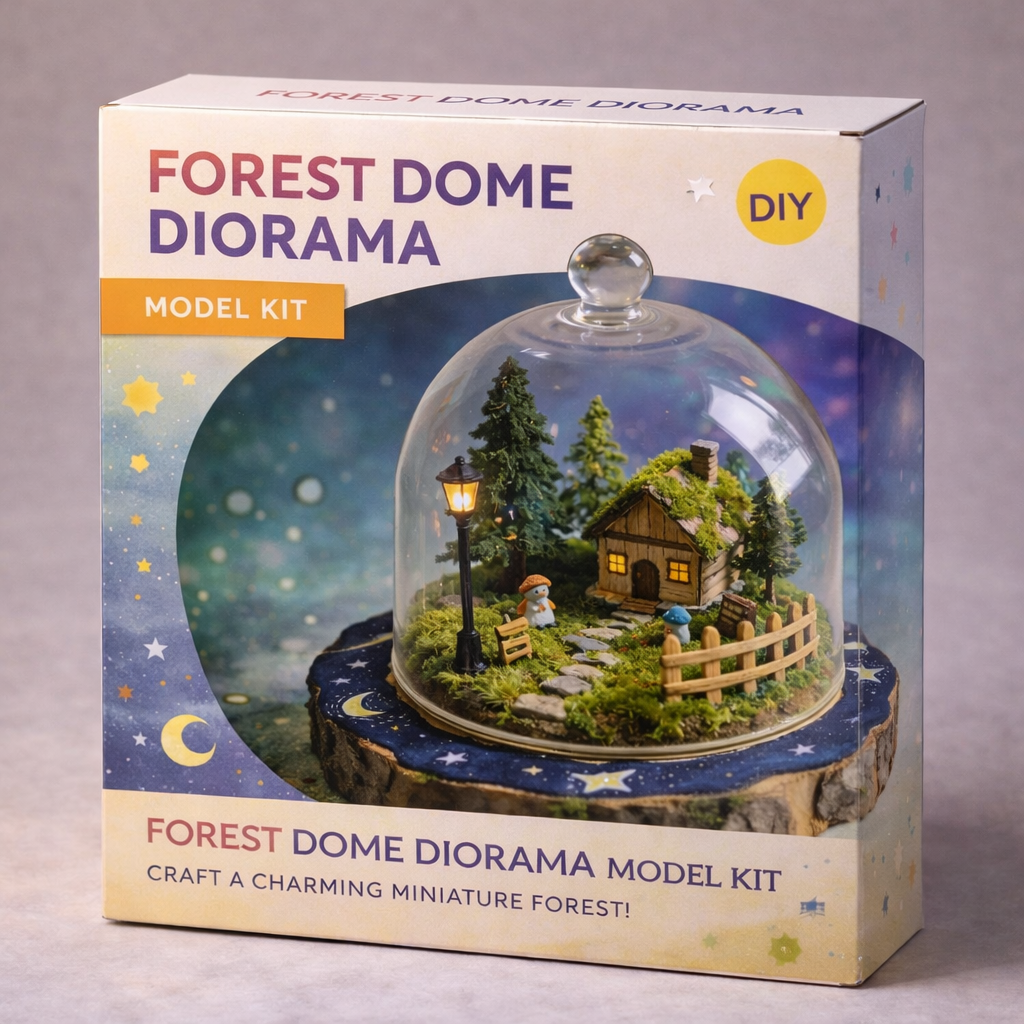 Forest Night Cottage · DIY Miniature Terrarium Kit