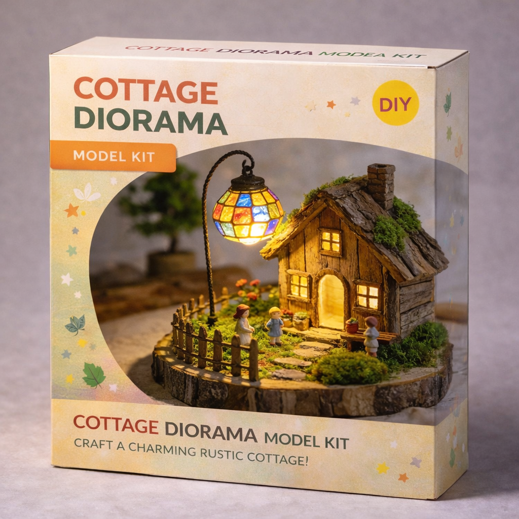 Warm Light Fairy House · DIY Miniature Diorama Kit