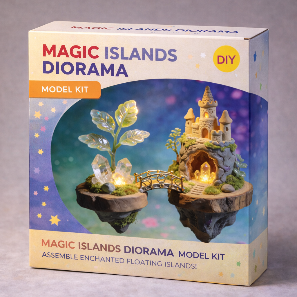 Fantasy Crystal Castle · Floating Island DIY Miniature